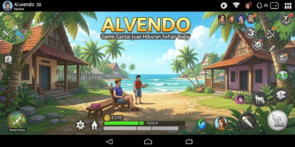 Tampilan gameplay seru dan interaktif dari ALVENDO.