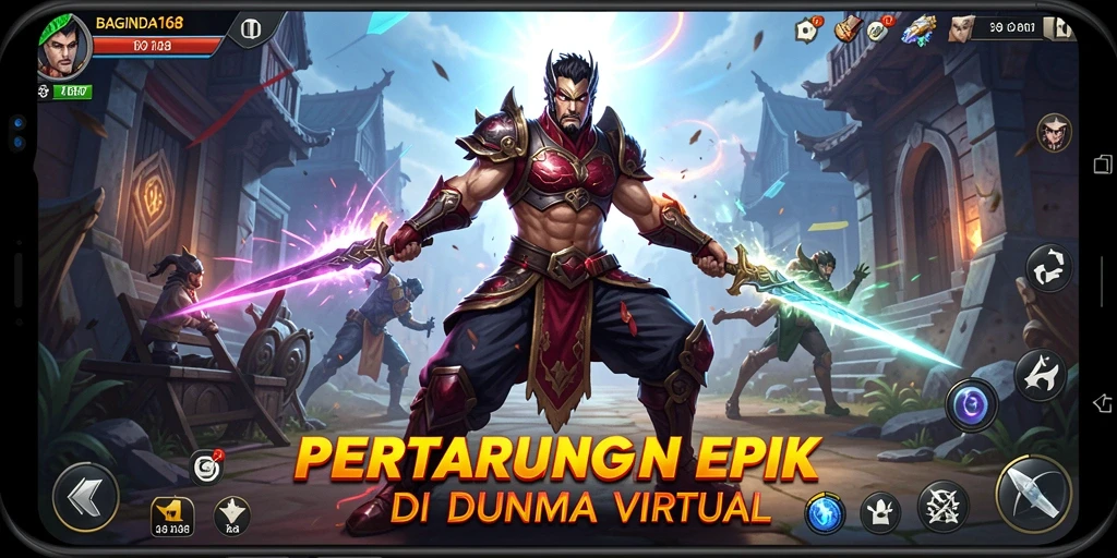 Tampak aksi menarik dari game Fighting BAGINDA168.