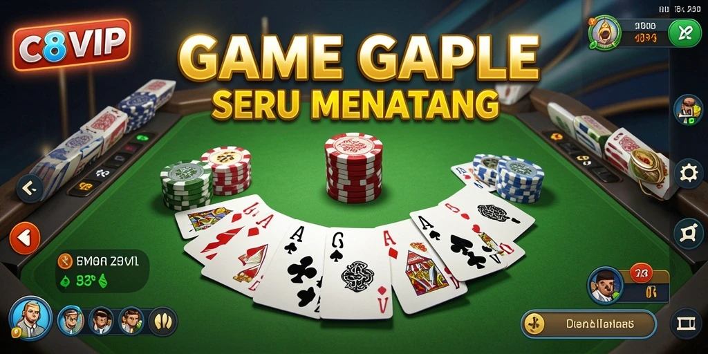Tampilan screenshot <strong>C8VIP</strong> dengan gameplay seru Gaple.