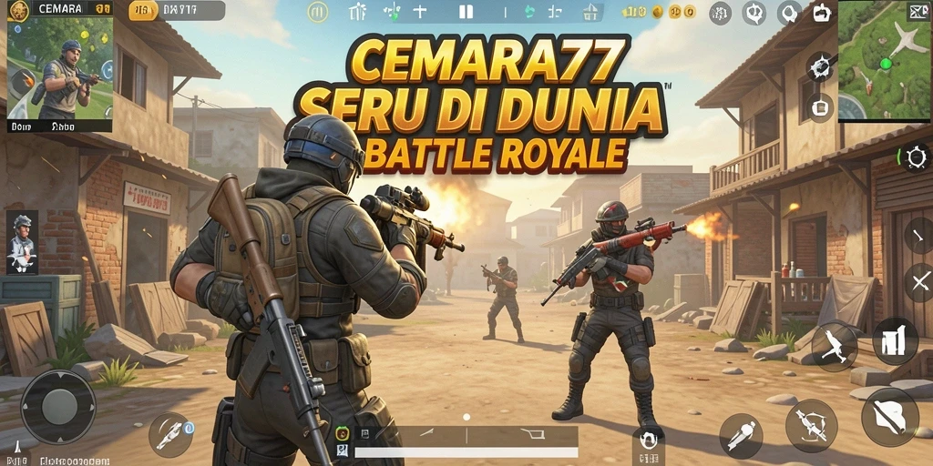 Gameplay CEMARA77 yang intens dan mendebarkan di medan pertempuran.