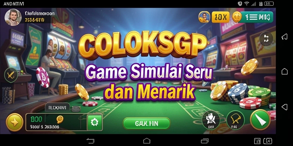 Screenshot utama COLOKSGP menampilkan pengalaman gameplay yang mengasyikkan.