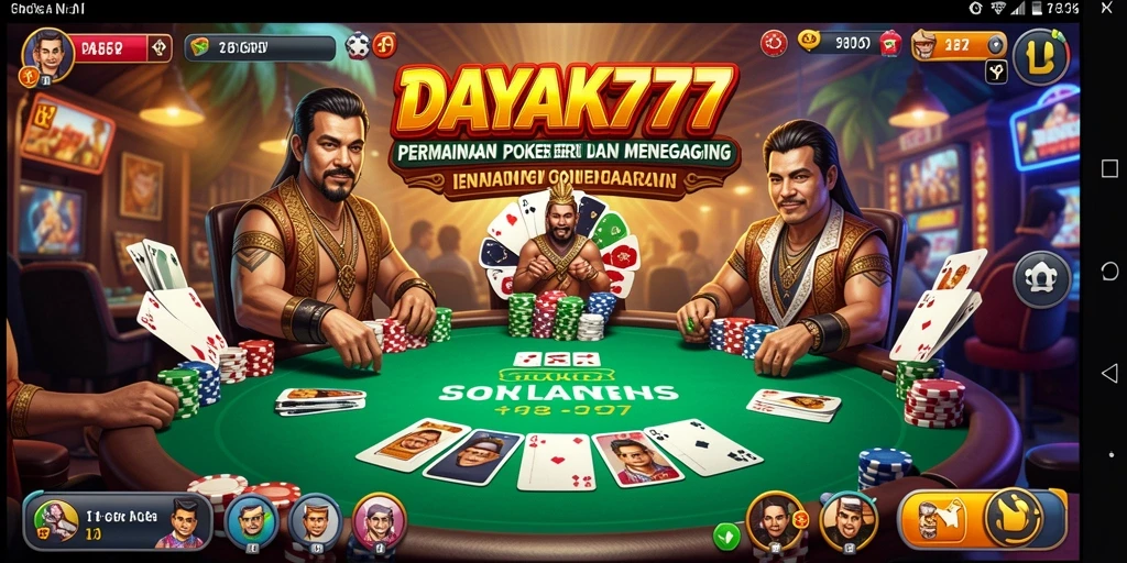 Tangkapan layar gameplay poker di DAYAK777 yang mengasyikkan.