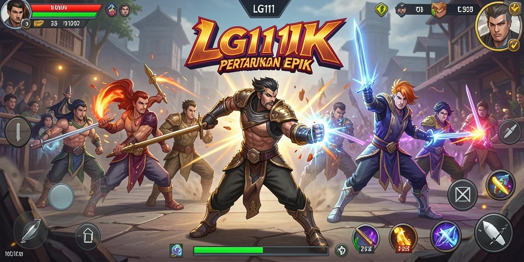 Gambaran aksi seru dari gameplay yang mendebarkan dalam LG111.