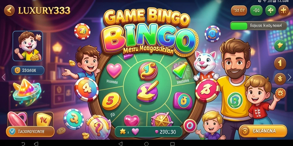 Tampilan gameplay menegangkan dalam LUXURY333 saat bermain Bingo.