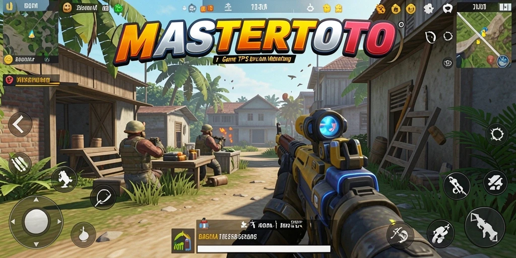 Tampilan menarik dari gameplay MASTERTOTO dalam aksi TPS.