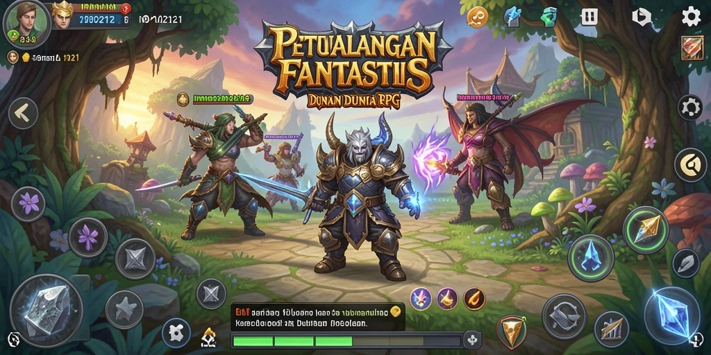 Tampilan gameplay MPO2121 yang menampilkan karakter dalam pertempuran epik.