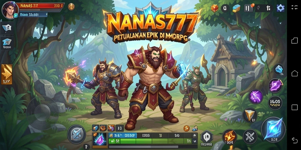 Screenshot NANAS777 menampilkan aksi seru dalam permainan MMORPG.
