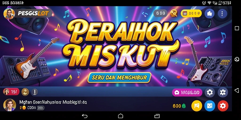 Screenshot PESGSLOT menampilkan gameplay seru yang menguji keterampilan musik.