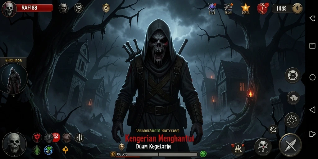 Gameplay menegangkan RAFI88 saat menjelajahi kegelapan.