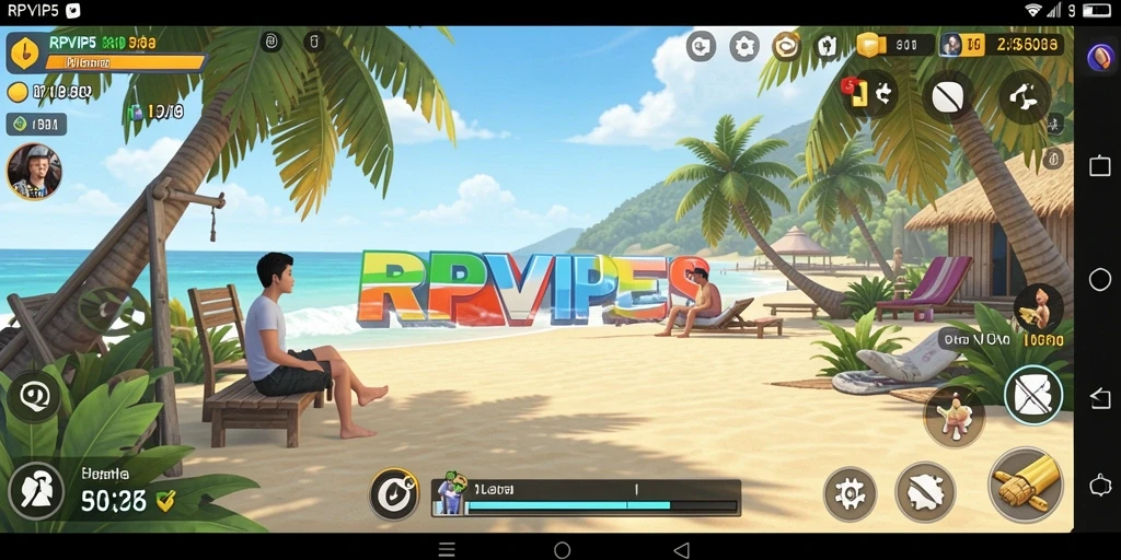 Tangkapan layar dari gameplay RPVIP5 yang santai dan menghibur.