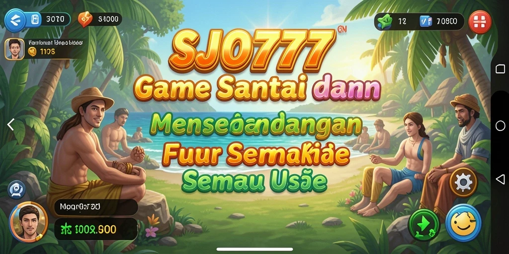 Tampilan gameplay SJO777 yang menarik dan penuh warna.