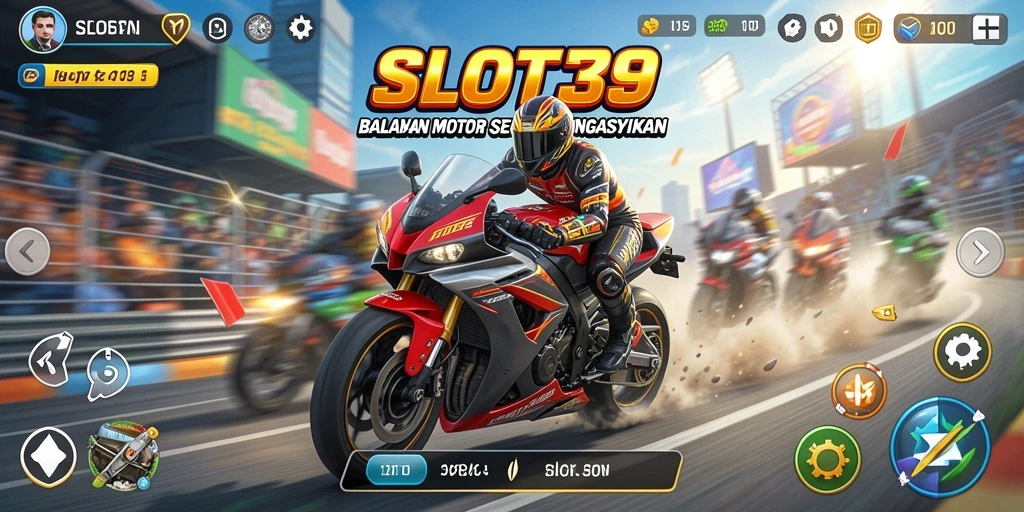 Gameplay SLOT39 yang menarik dengan balapan motor cepat