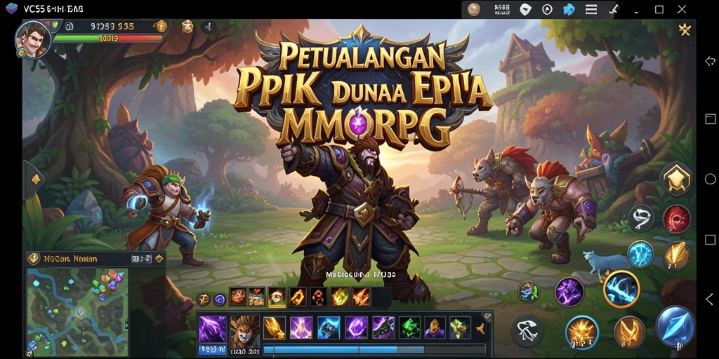 Gameplay mendebarkan dalam dunia MMORPG VC55.