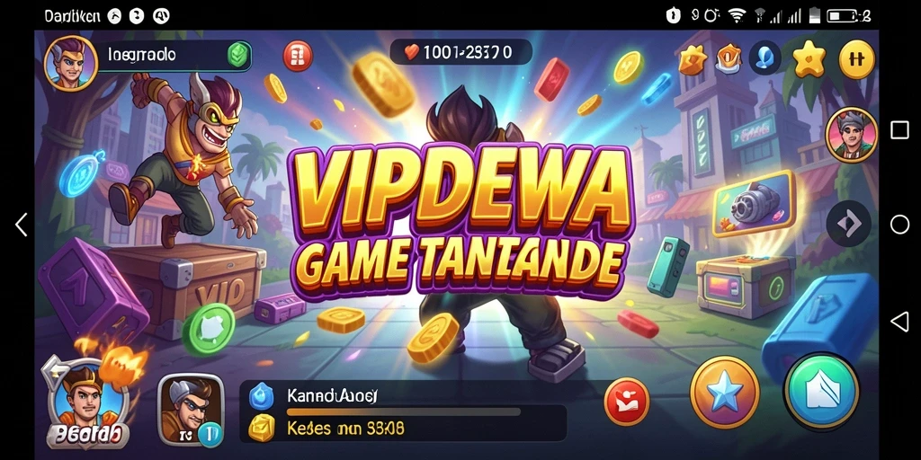 Tampilan gameplay seru dalam VIPDEWA yang menantang pemain.