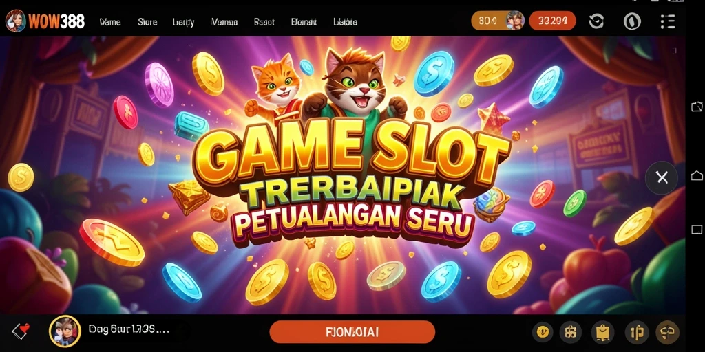 Tampilan gameplay Slot yang mendebarkan dari WOW388.